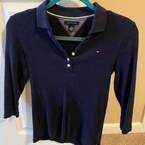 Tommy Hilfiger navy 3/4 sleeve shirt size medium